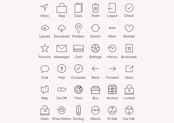 36 iOS7 tab bar icons