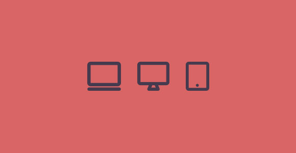 Dispositivos de Monitor iconos planos