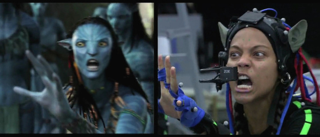 Avatar: Before and after green screen + CGI (2)