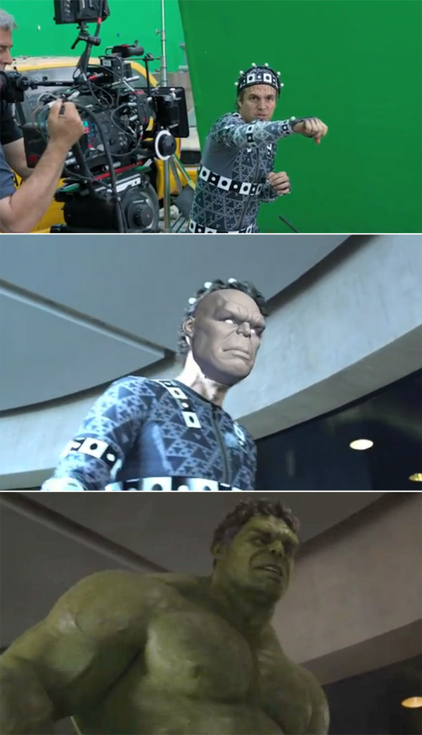 Avengers: Before and after green screen + CGI (3)