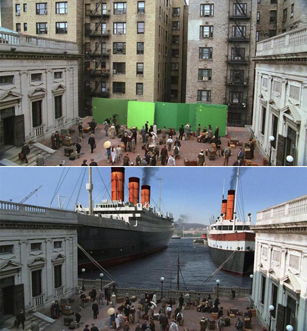 Boardwalk Empire: Before and after green screen + CGI