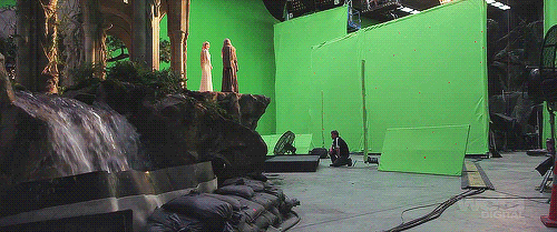 The Hobbit: Before and after green screen + CGI (2)