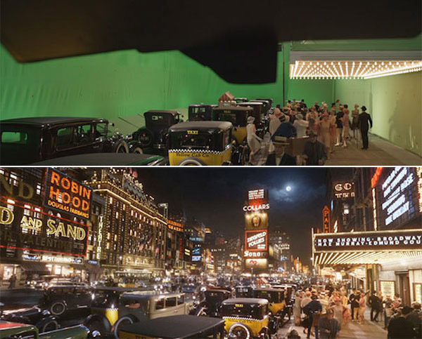 The Great Gatsby: Before and after green screen + CGI