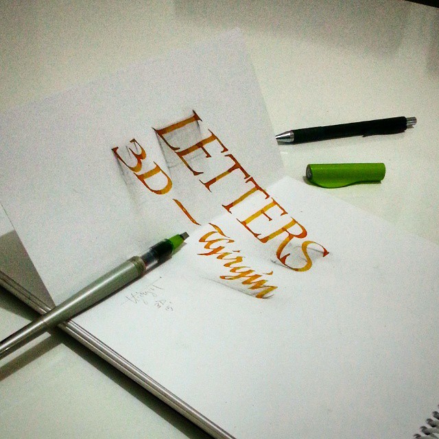 3d calligraphy and lettering by Tolga Girgin - 28