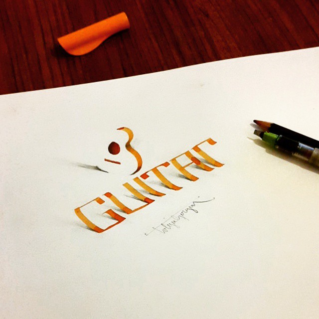3d calligraphy and lettering by Tolga Girgin - 29