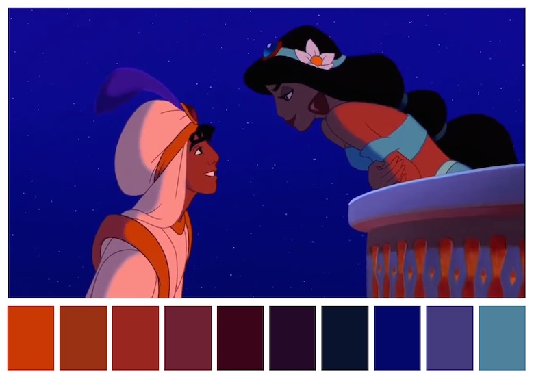 Cinema Palettes: Color palettes from famous movies - Aladdin