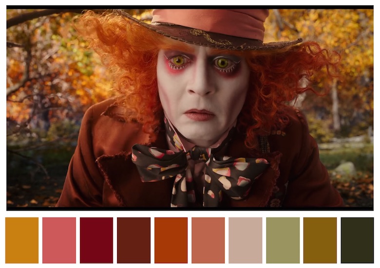 Cinema Palettes: Color palettes from famous movies - Alice Through the Looking Glass
