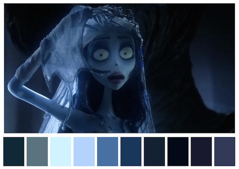 Cinema Palettes: Color palettes from famous movies - Corpse Bride