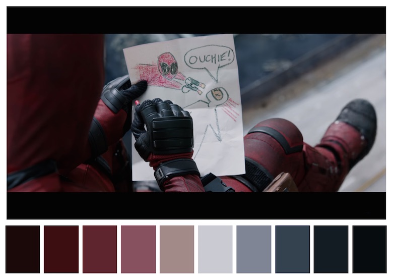 Cinema Palettes: Color palettes from famous movies - Deadpool