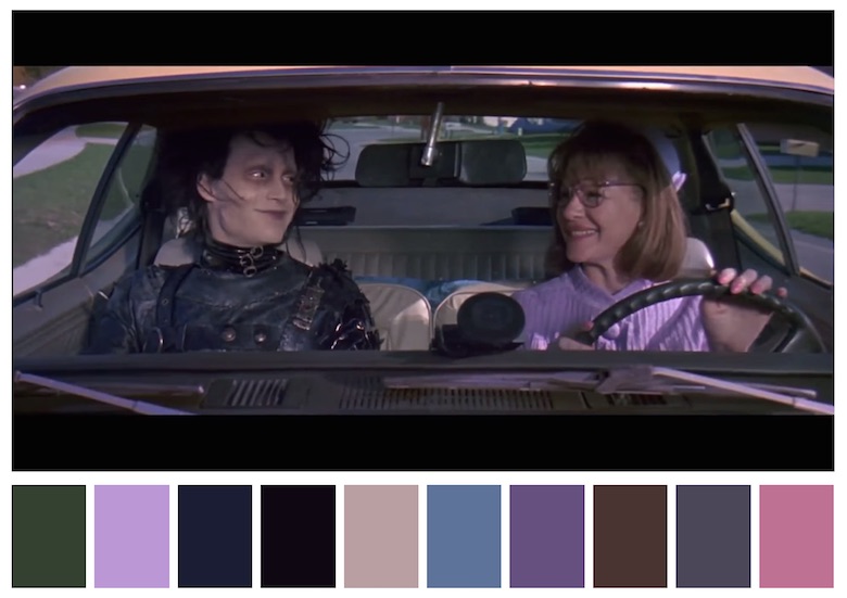Cinema Palettes: Color palettes from famous movies - Edward Scissorhands