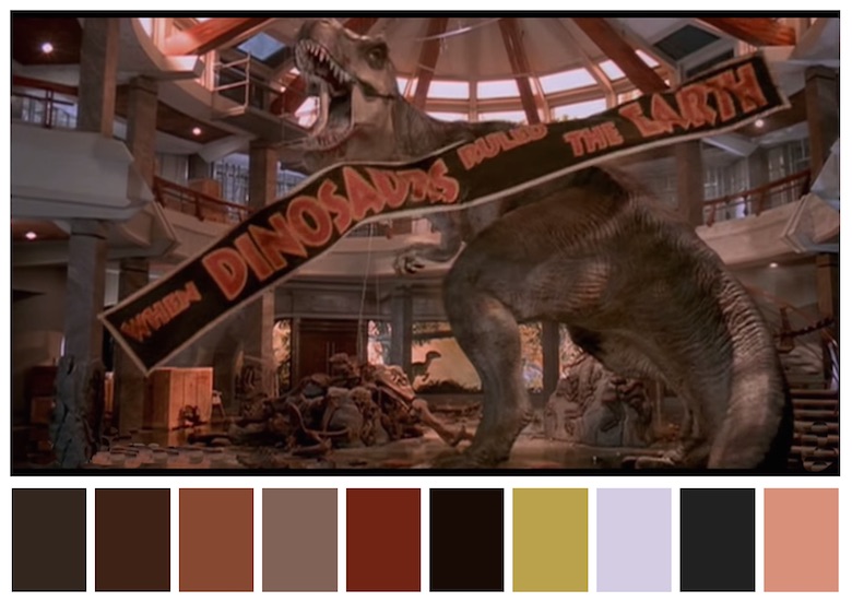 Cinema Palettes: Color palettes from famous movies - Jurassic Park