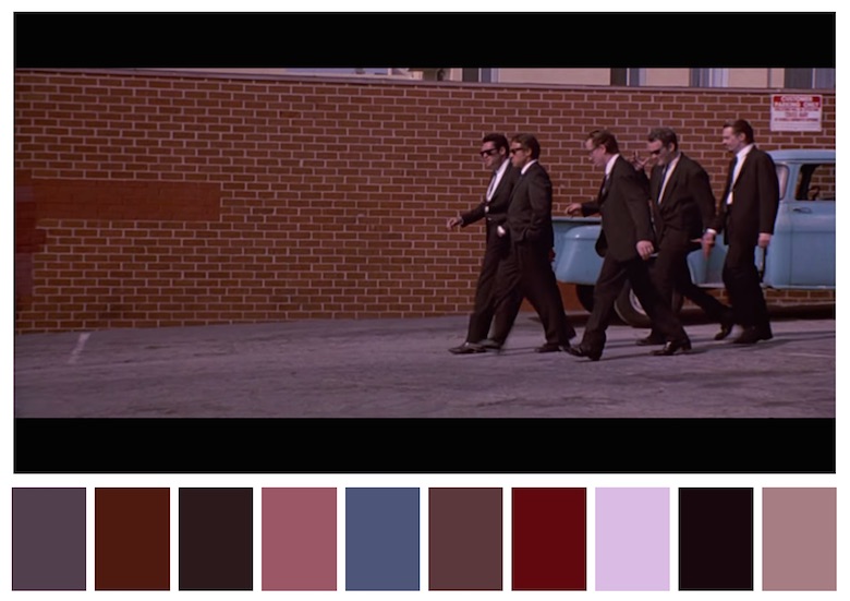 Cinema Palettes: Color palettes from famous movies - Reservoir Dogs