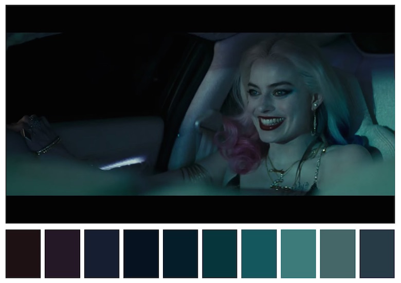 Cinema Palettes: Color palettes from famous movies - Suicide Squad