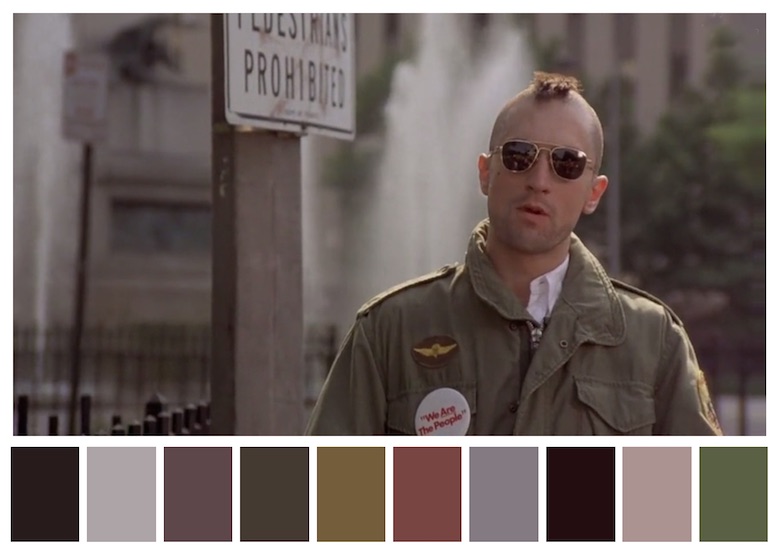 Cinema Palettes: Color palettes from famous movies - Taxi Driver