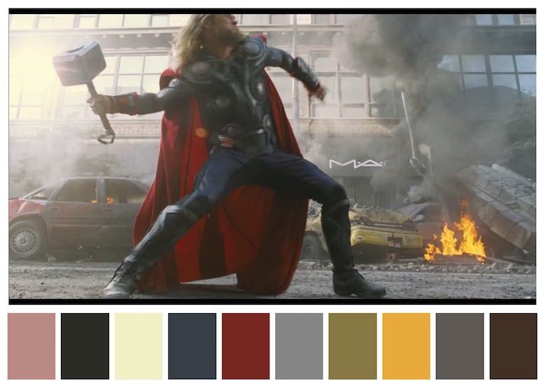 Cinema Palettes: Color palettes from famous movies - The Avengers