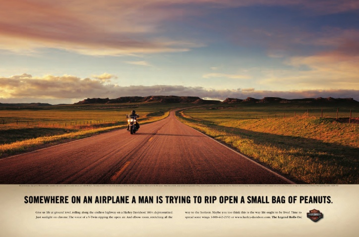 An Advertisement For Harley Davidson Insurance