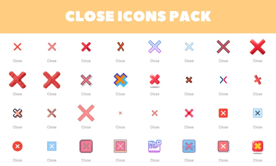 Close icons pack