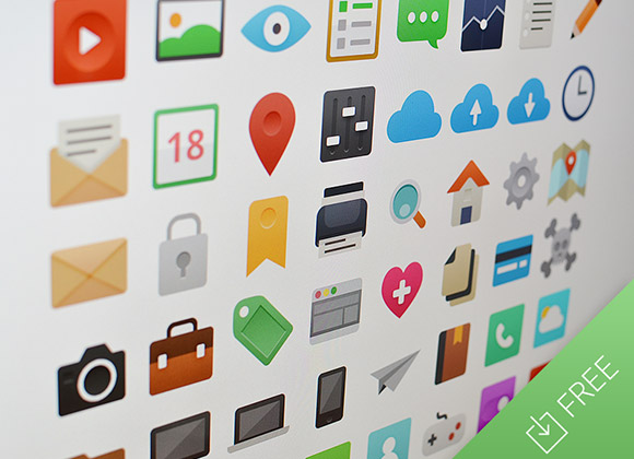 50 Free Flat And Gorgeous Icon Sets For The Modern Designer