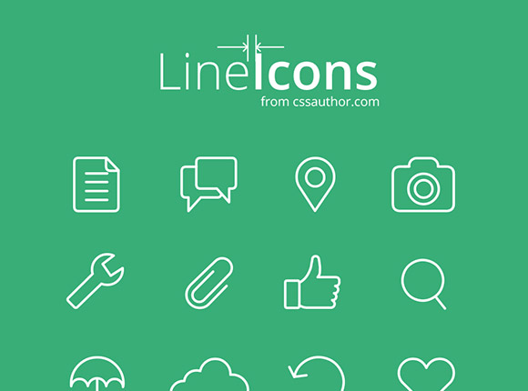 flat line icons