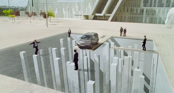 A still from Honda CRV's new TV ad