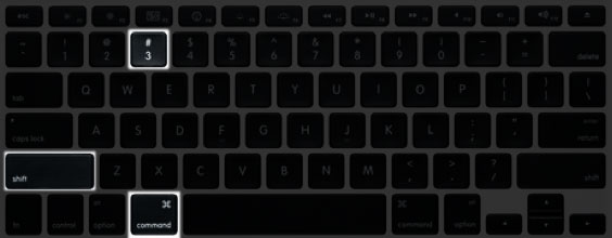 macbook print screen key