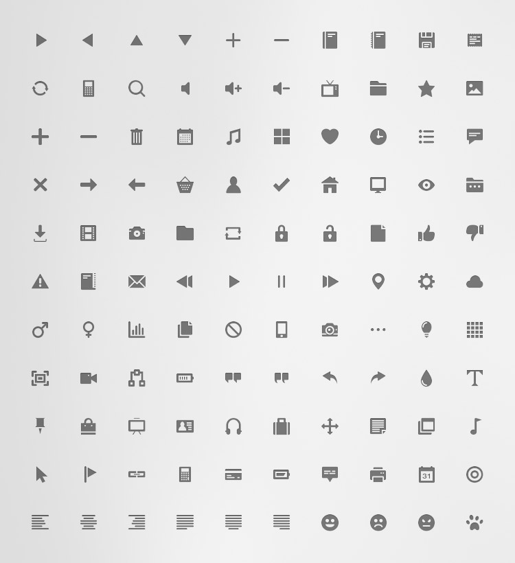 Free Download: 110 Flat Icons For Personal or Commercial Use [with