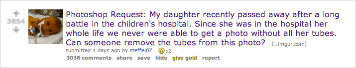 Father of Deceased Baby Girl Asked Strangers To Remove Medical Tubes Out Of Her Only Picture, Here's The Response