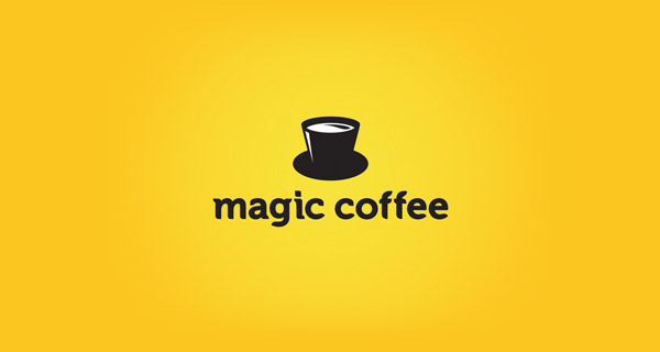 Creative Logo Design Inspiration With Hidden Meanings - Magic Coffee