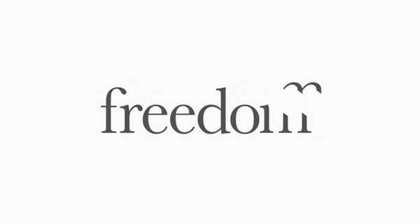 Creative Logo Design Inspiration With Hidden Meanings - Freedom