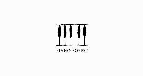 Creative Logo Design Inspiration With Hidden Meanings - Piano Forest