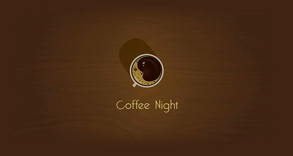 Creative Logo Design Inspiration With Hidden Meanings - Coffee Night