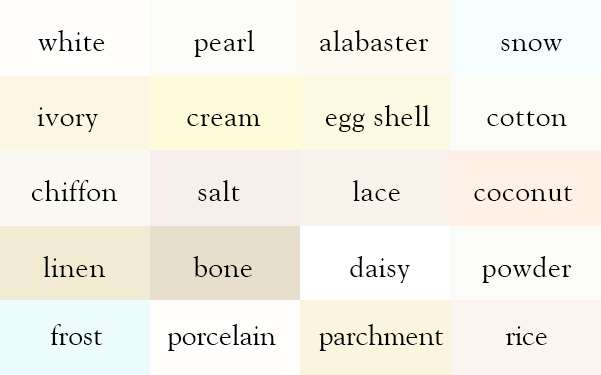 What Colors Make White and How Do You Mix Different Shades of White? - Color  Meanings