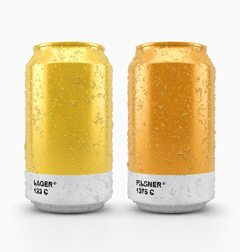 Pantone Color Beer Can Packaging - Lager / Pilsner