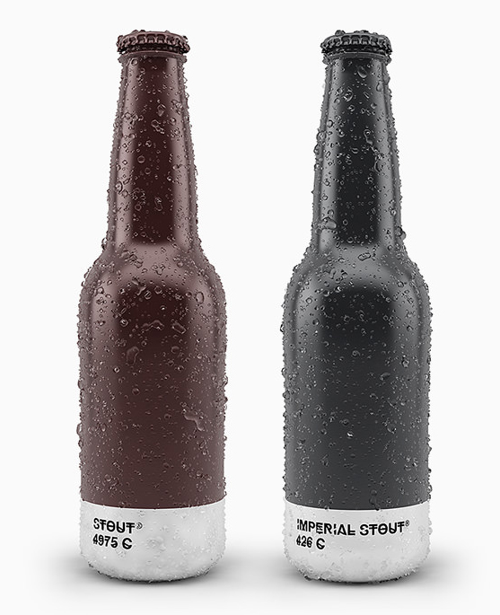 Pantone Color Beer Bottle Packaging - Stout / Imperial Stout