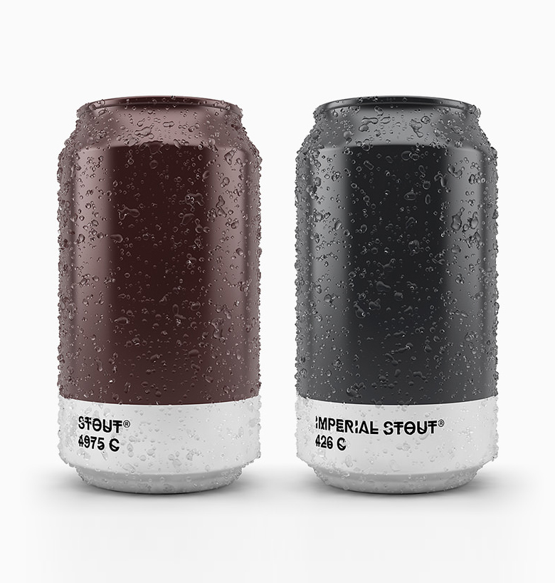 Pantone Color Beer Can Packaging - Stout / Imperial Stout