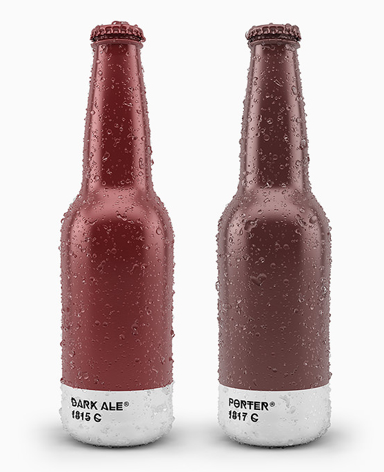 Pantone Color Beer Bottle Packaging - Dark Ale / Porter