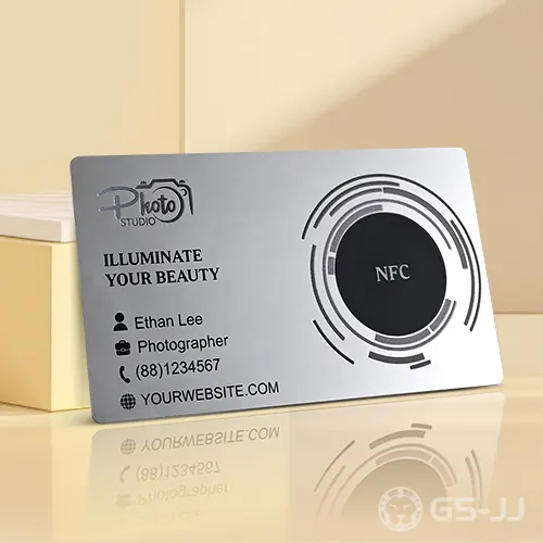 Custom NFC smart metal business card by GS-JJ