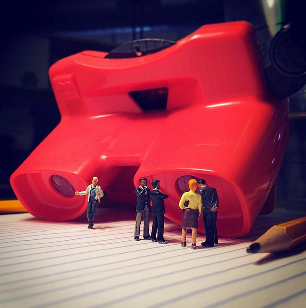 Life In An Agency, Miniature Figure Photographs - 8