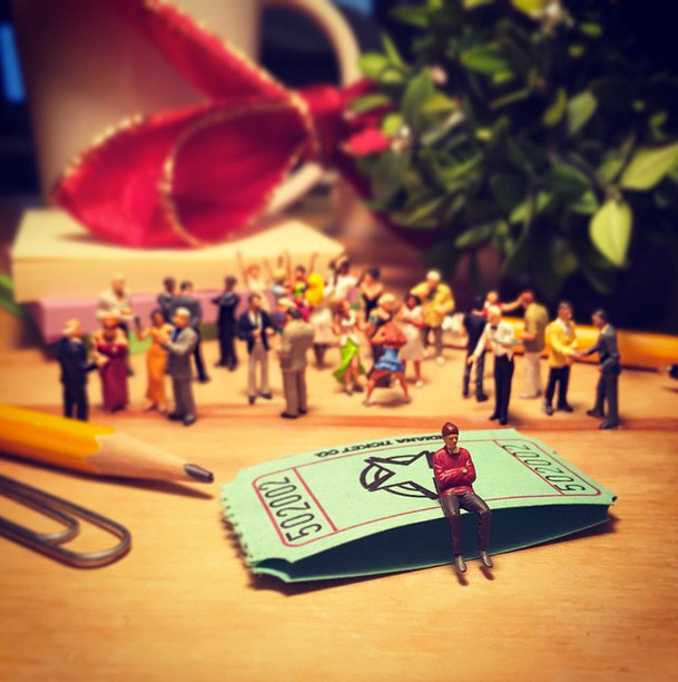 Life In An Agency, Miniature Figure Photographs - 18