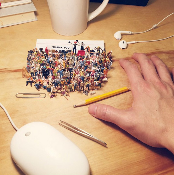 Life In An Agency, Miniature Figure Photographs - 20