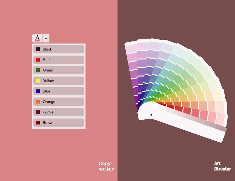 Copywriter vs. Art Director: The colors