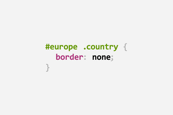 CSS pun about European countries using border: none