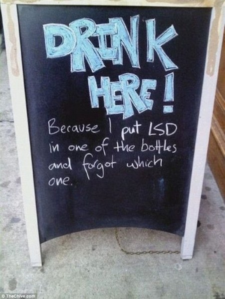 40 Funny And Creative Bar Signs That&#039;ll Make You Step In And Grab A Drink