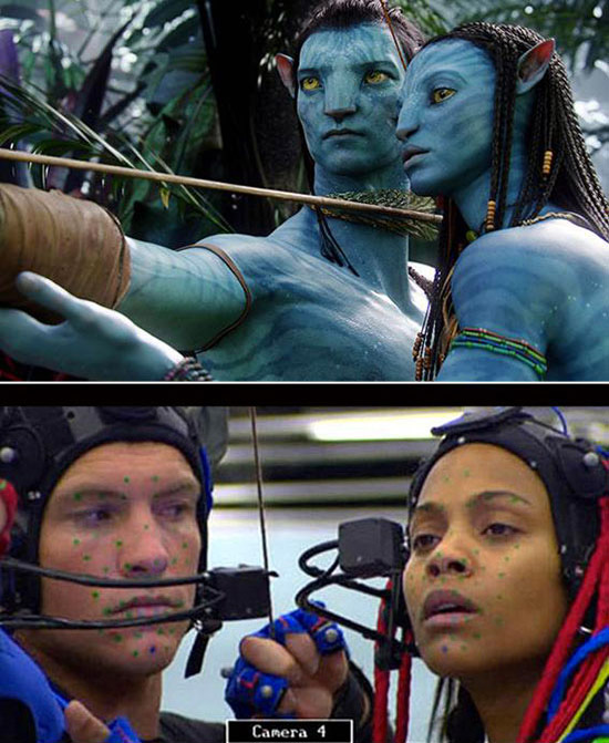 Avatar: Before and after green screen + CGI (1)