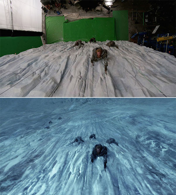 Game of Thrones: Before and after green screen + CGI (3)