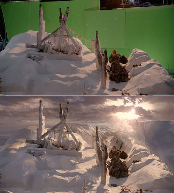 Game of Thrones: Before and after green screen + CGI (5)