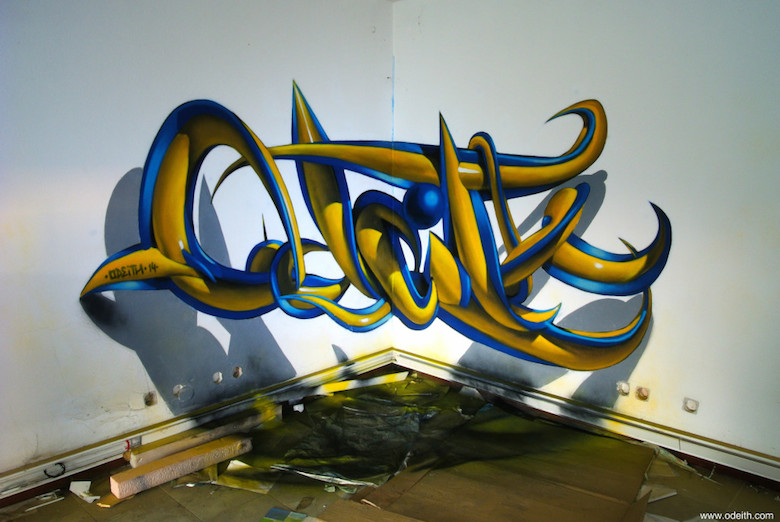 3d Graffiti Street Art Anamorphic Odeith