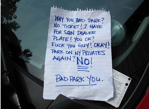 Funny Windshield Notes For Bad Parking - 10