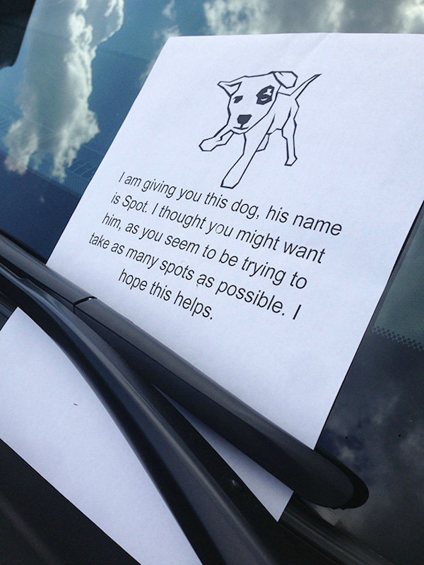 Funny Windshield Notes For Bad Parking - 13