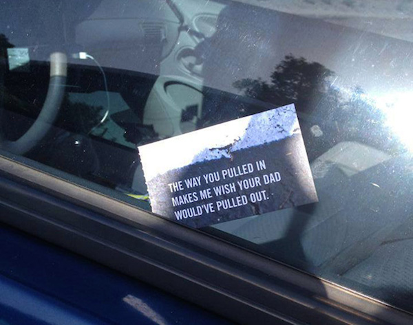 24 Creative Windshield Notes For Drivers Who Parked Horribly